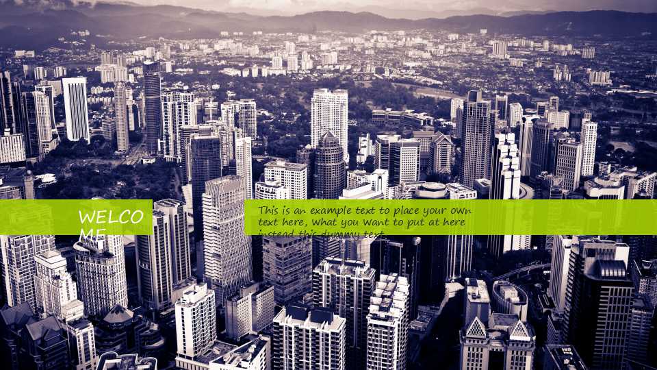 绿色清新欧美风ppt模板