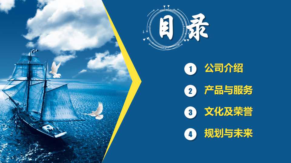 公司及产品介绍ppt模板