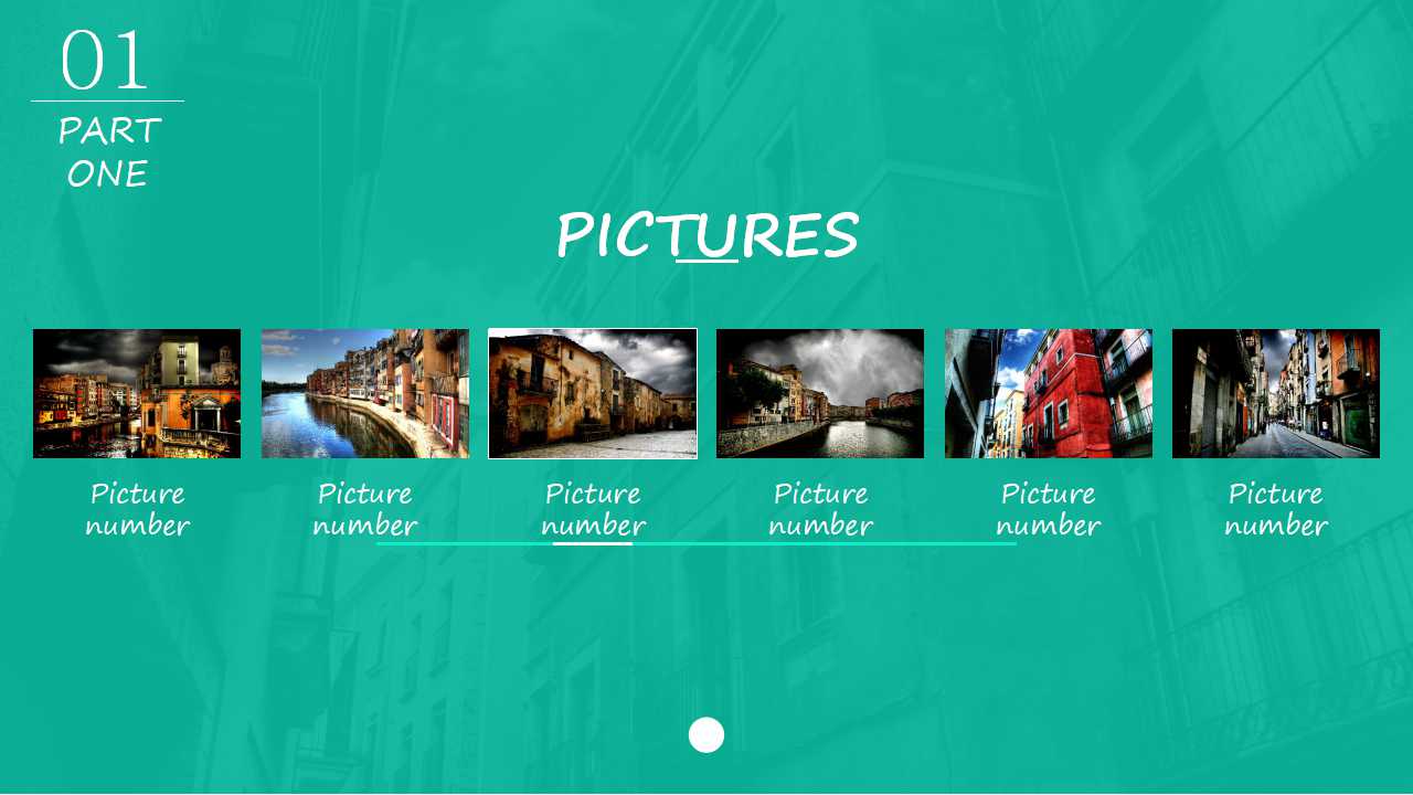 大气欧美扁平PPT模板