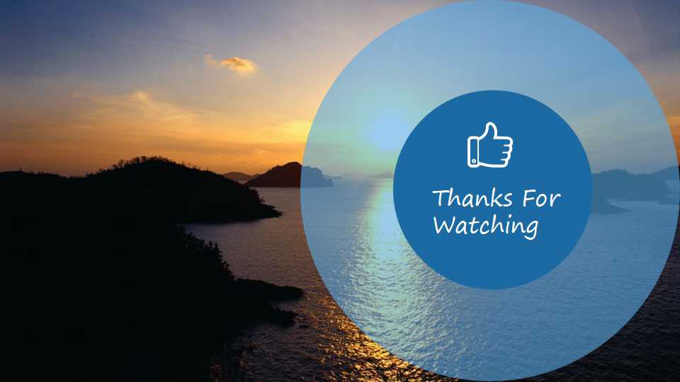 蓝色水彩时尚商务欧美风ppt模板