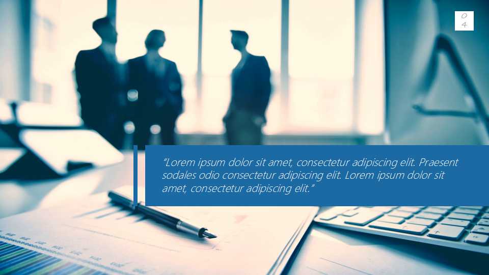 蓝色水彩时尚商务欧美风ppt模板