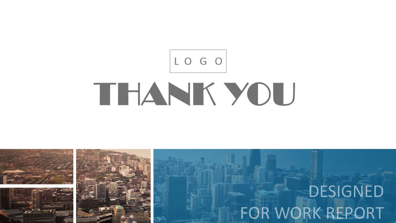 时尚感欧美风大气城市背景PPT模板