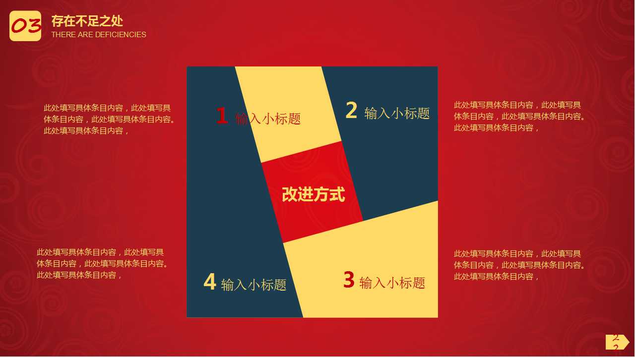 商务类PPT模板：红色大气