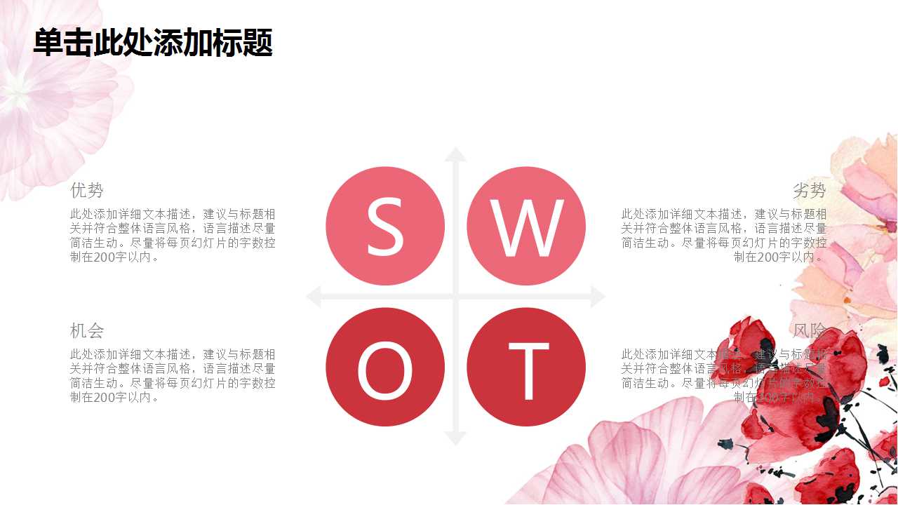 都市女之花－商务PPT模板