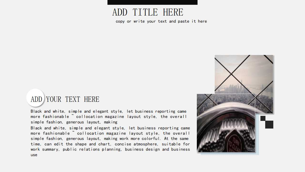 欧美风商务ppt模板