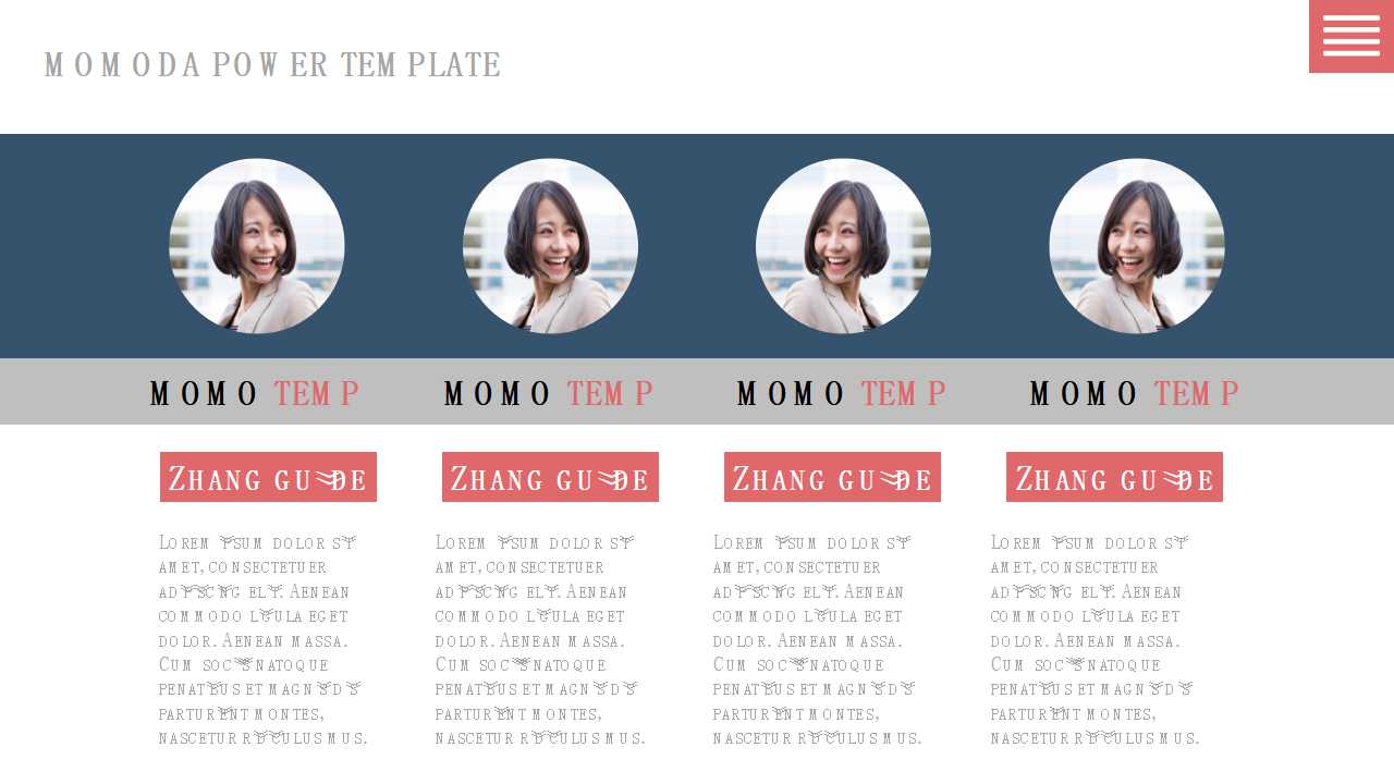 欧美风商务人士背景商务PPT模板