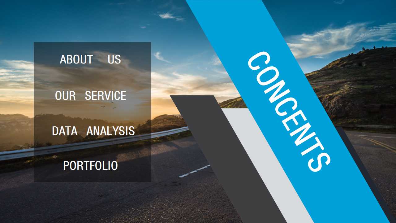 彩色方块灰色背景欧美风PPT模板