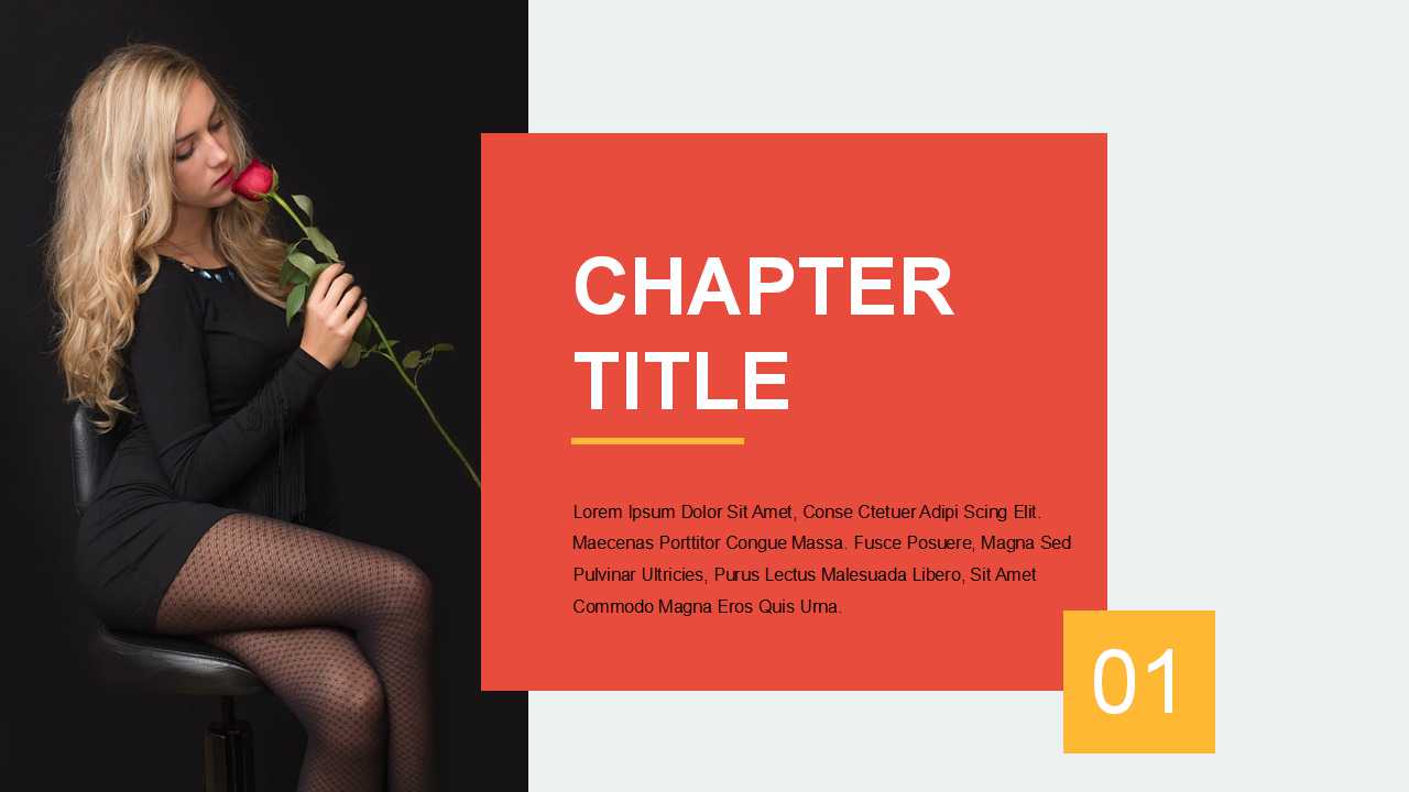 简约大气红色欧美风保护儿童公益ppt模板