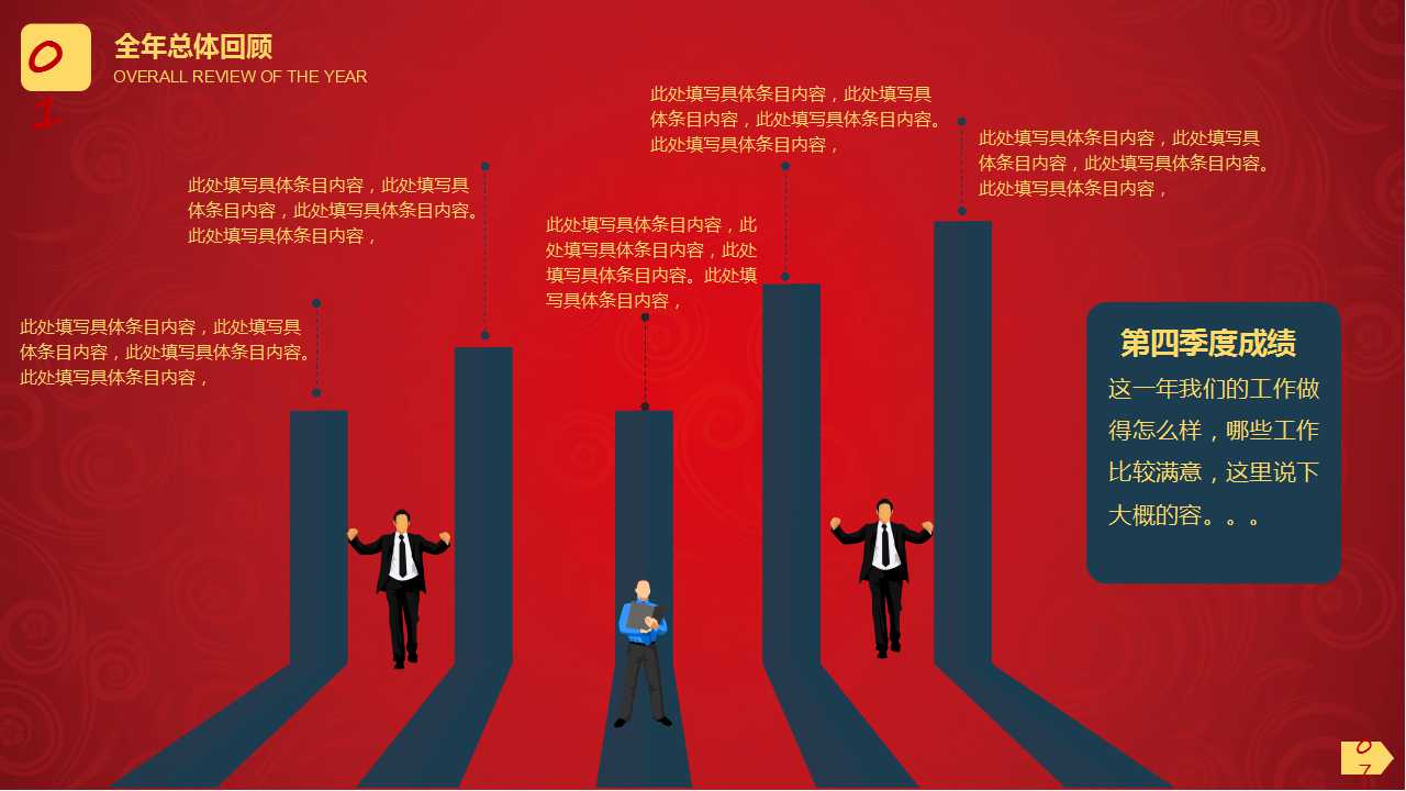 商务类PPT模板：红色大气