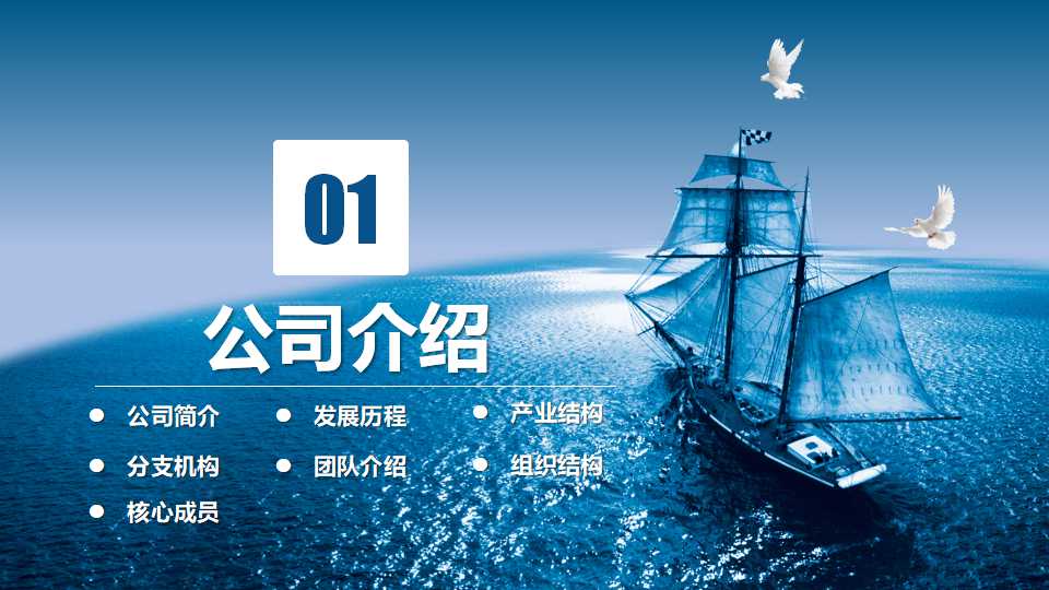 公司及产品介绍ppt模板