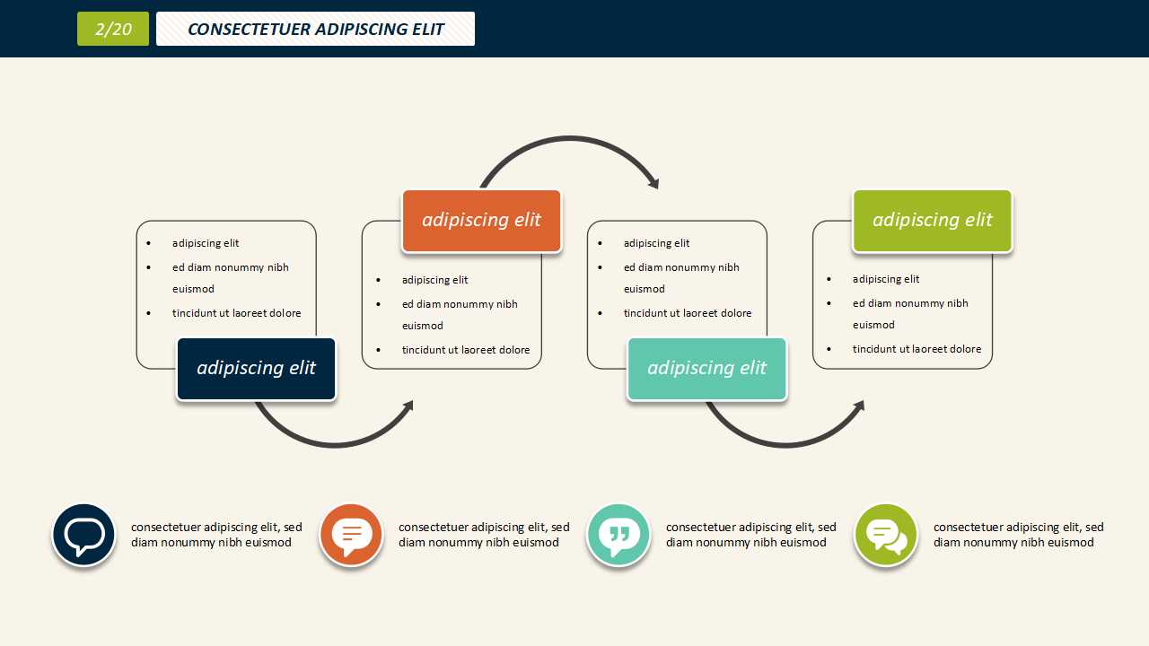 彩色欧美风多边形创意餐饮PPT模板