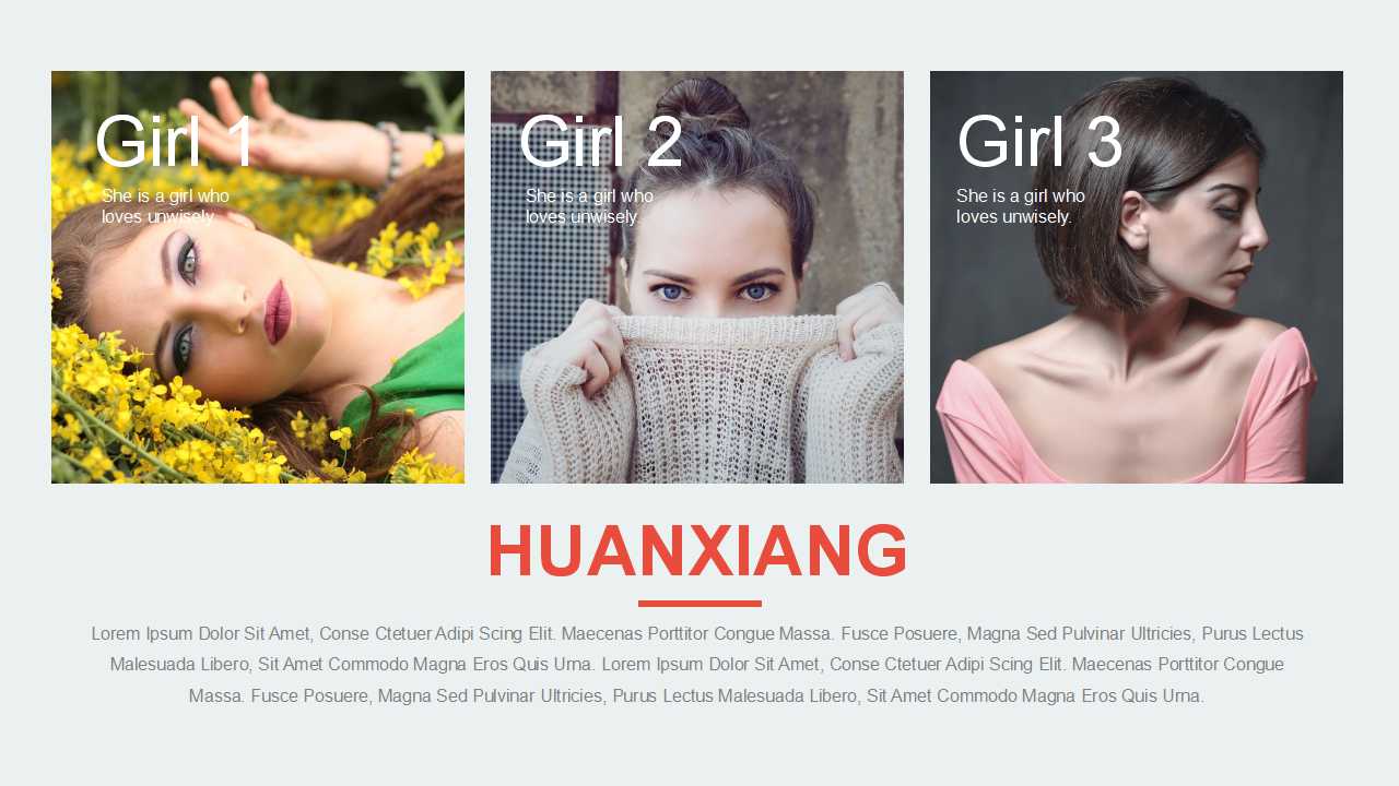 简约大气红色欧美风保护儿童公益ppt模板