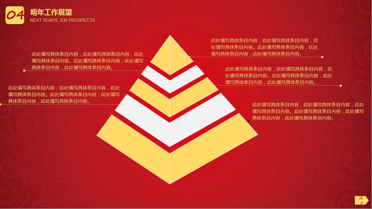 商务类PPT模板：红色大气