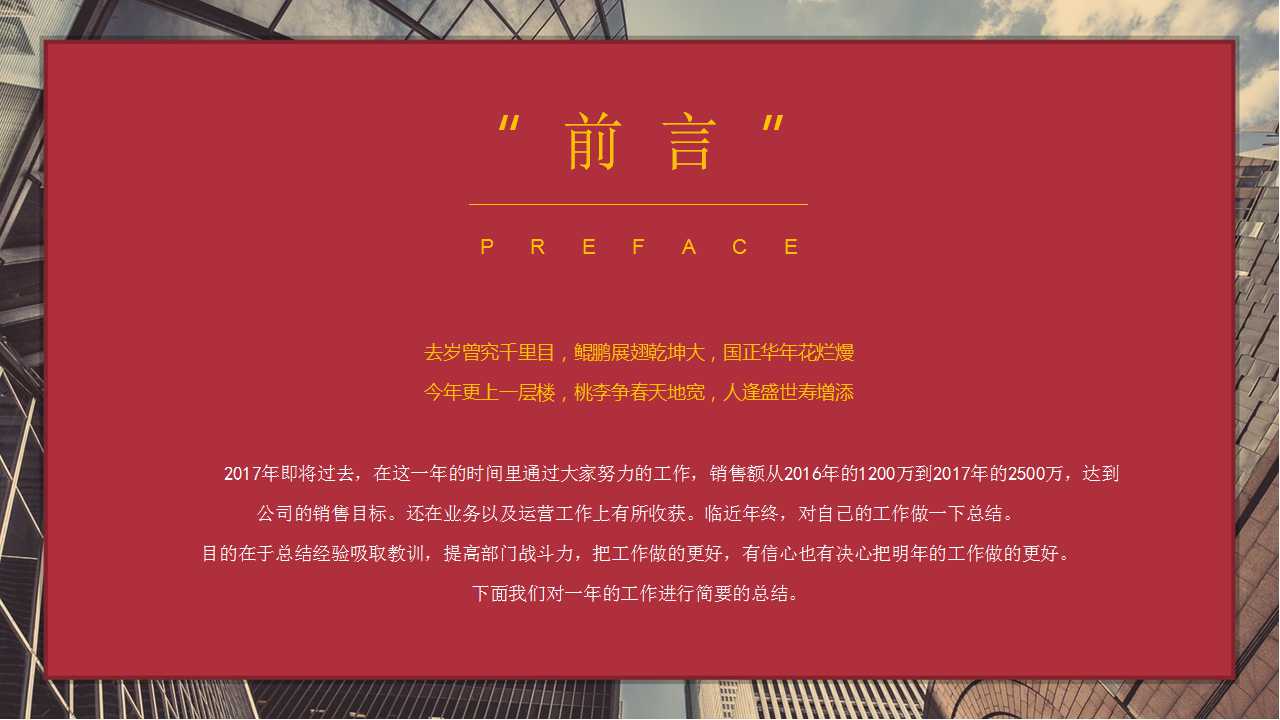 商务办公大楼PPT背景模板