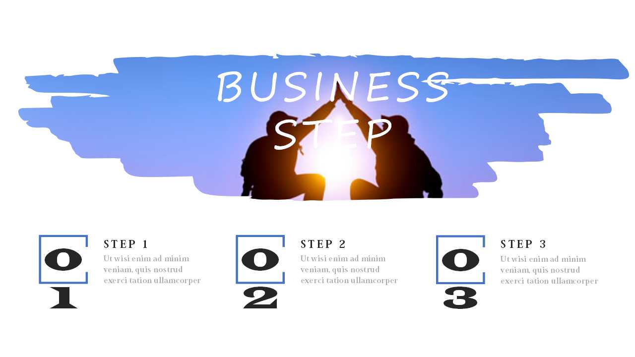 时尚欧美风简约企业宣传项目展示ppt模板下载