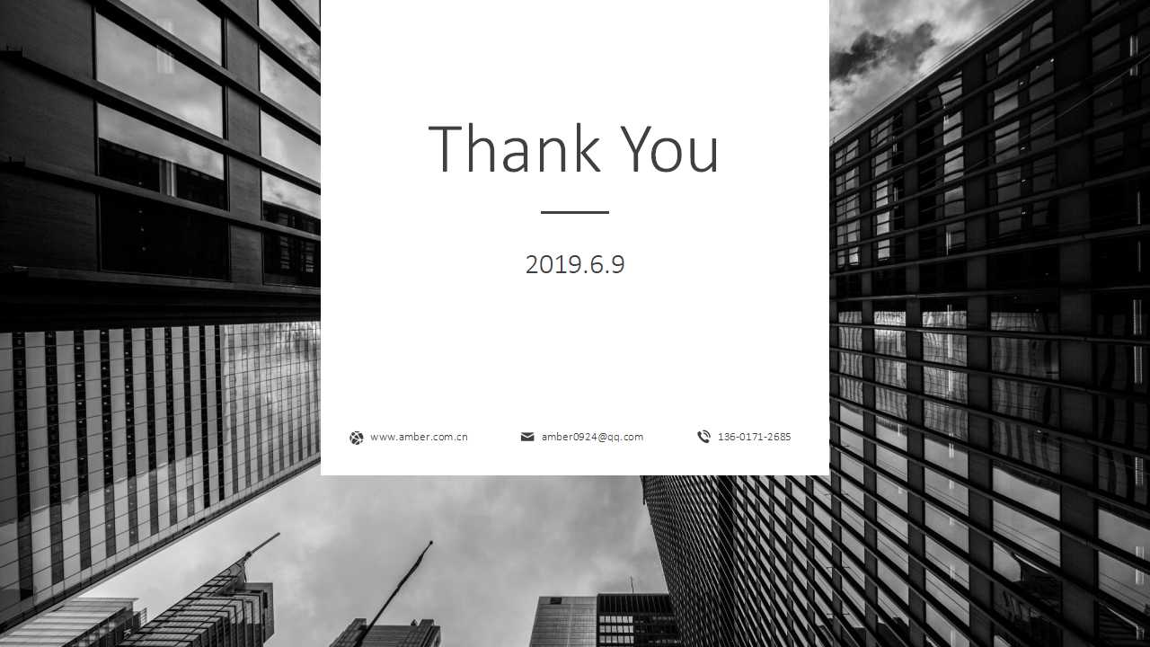 欧美范深色背景PPT模板