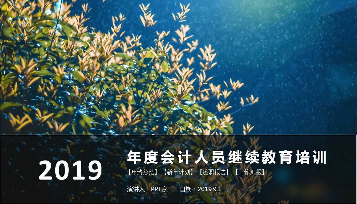 2012年度会计人员继续教育培训PPT课件