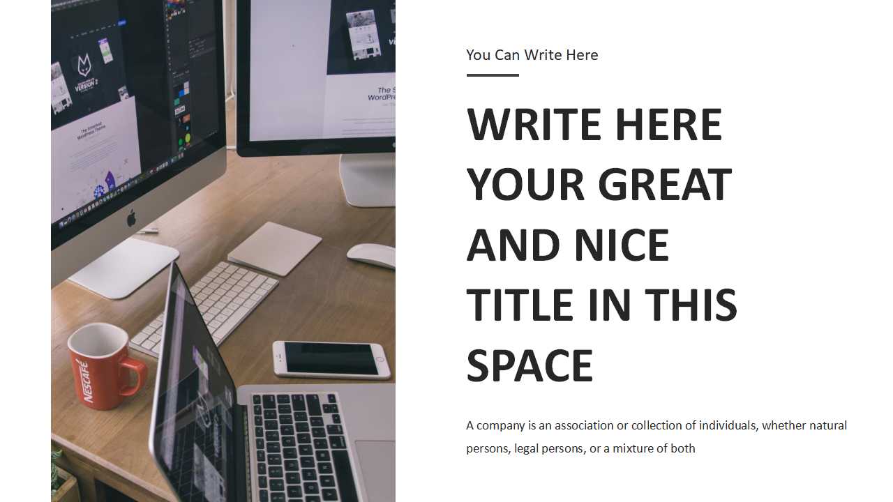 棕色创意欧美风企业宣传项目展示ppt模板