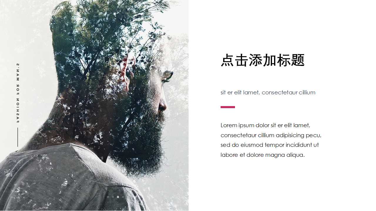 黑白简约欧美商务通用ppt模板