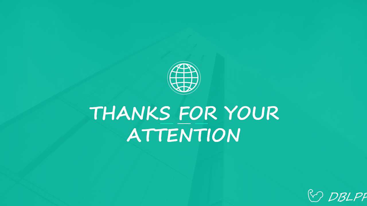 大气欧美扁平PPT模板