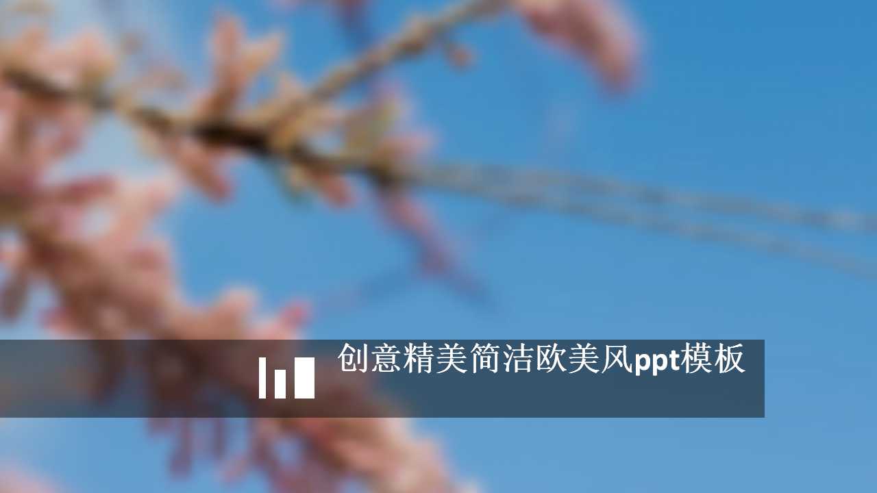 创意精美简洁欧美风ppt模板