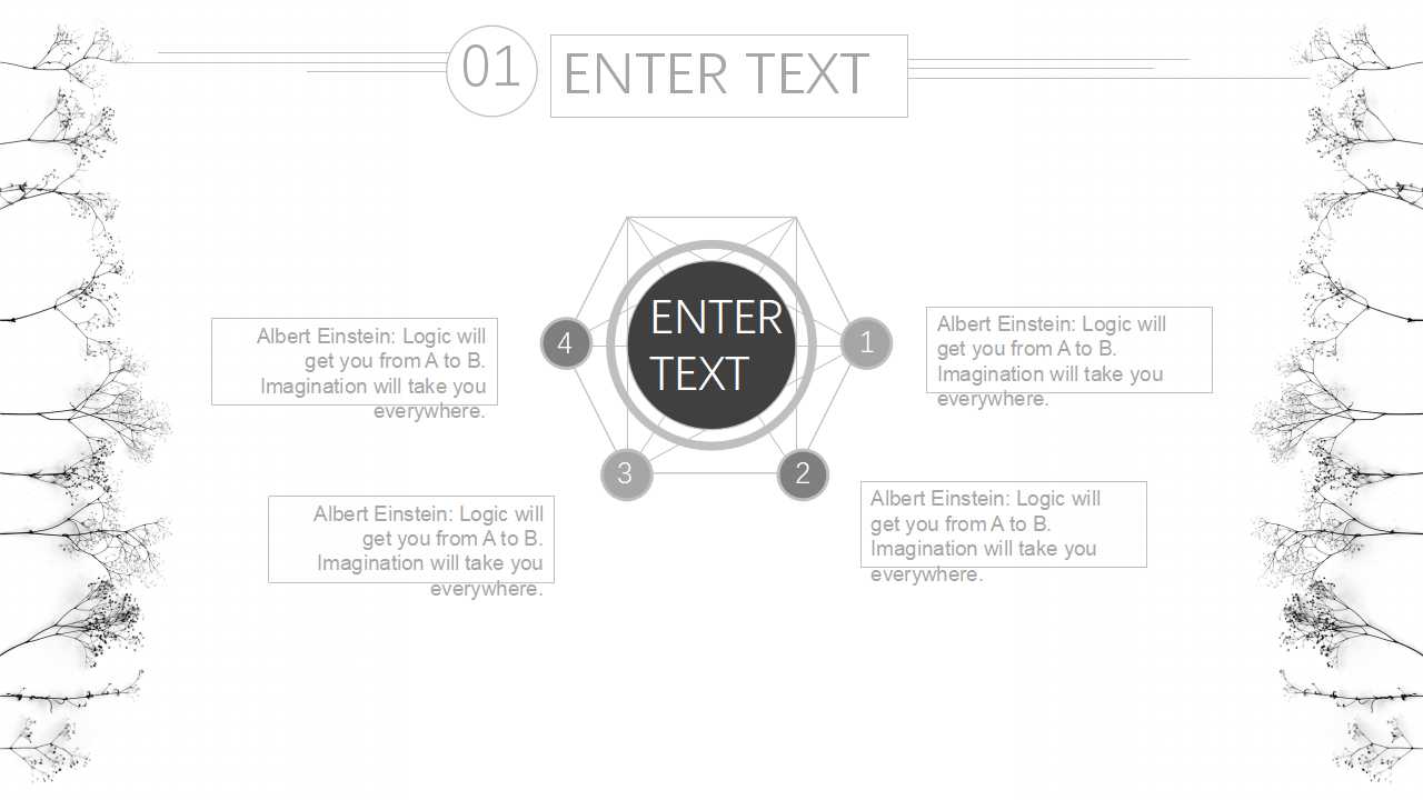 清新文艺欧美风简约ppt模板