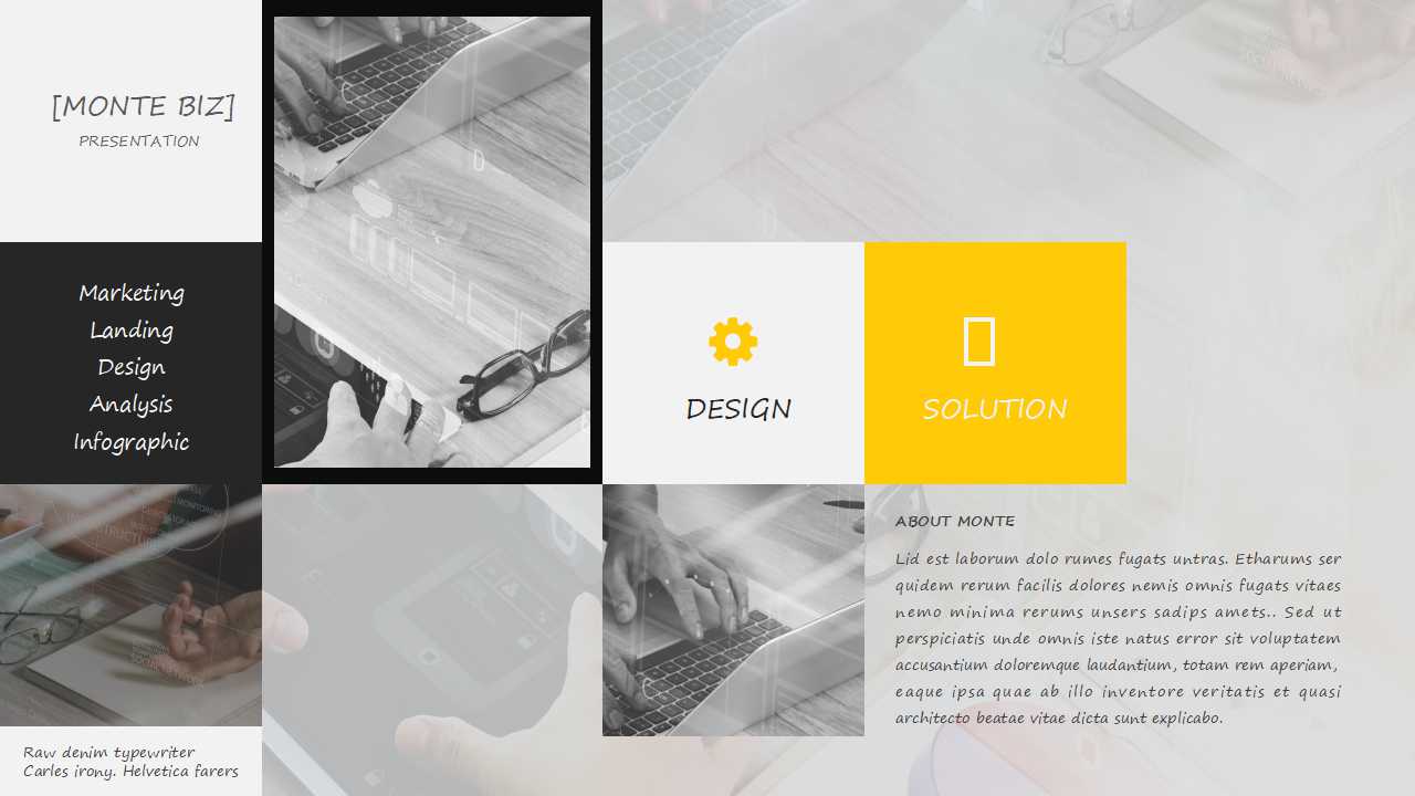 简洁欧美人物企业宣传项目展示ppt模板