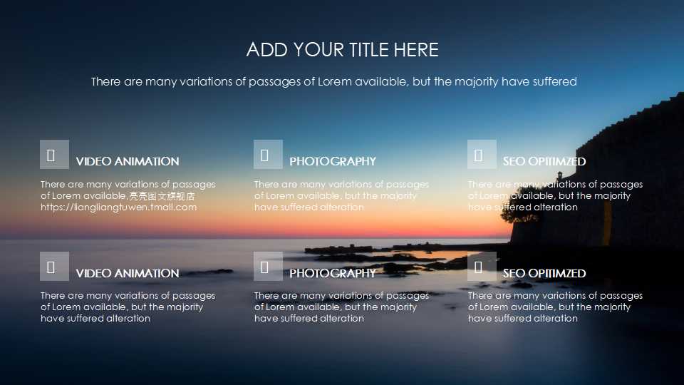 黑色创意科技欧美风ppt模板