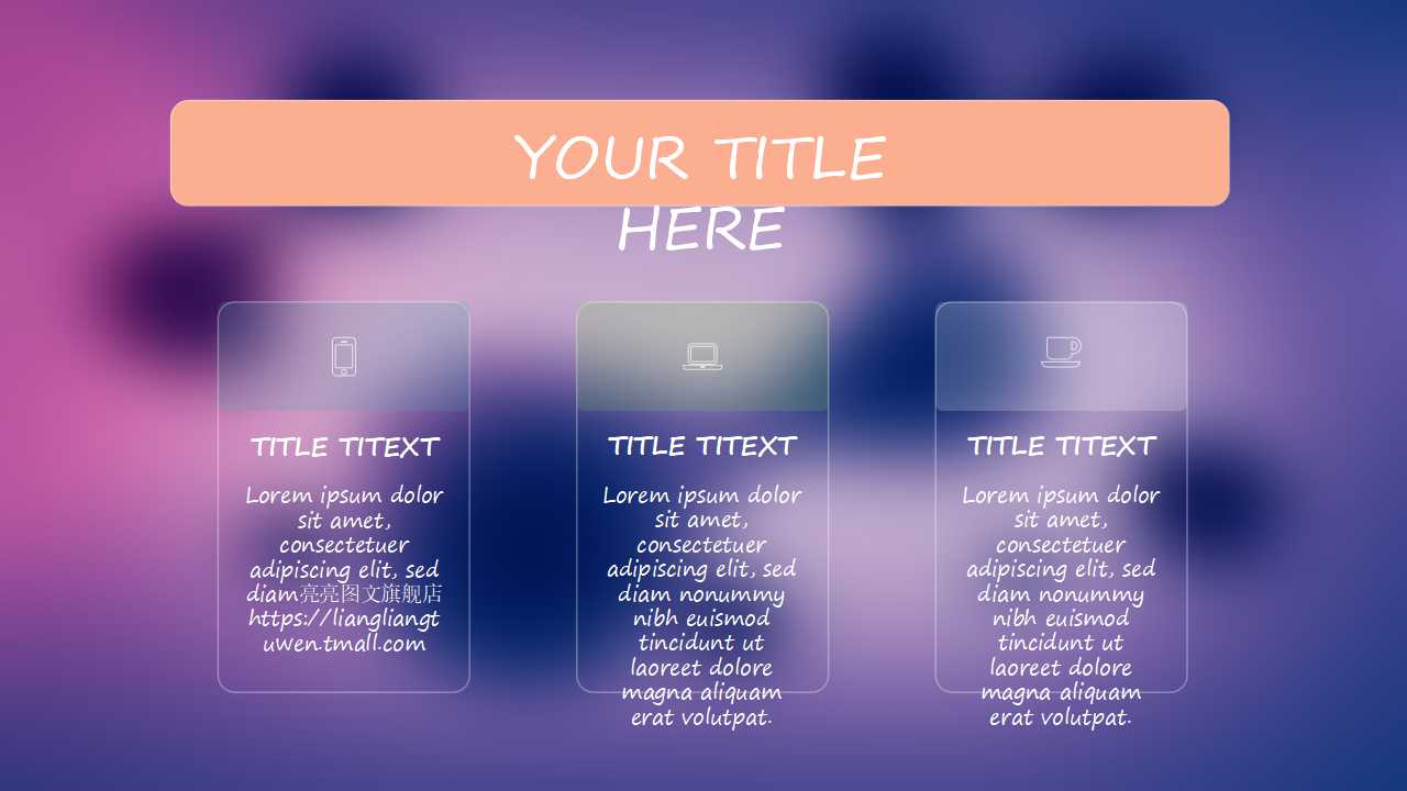 商务欧美风工作计划ppt模板