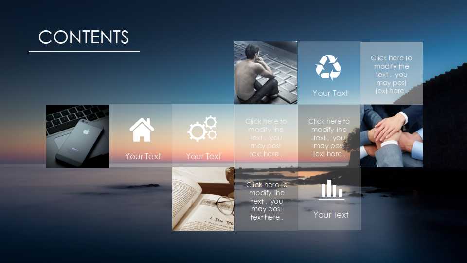 黑色创意科技欧美风ppt模板