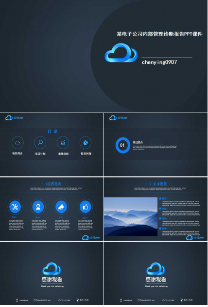 某电子公司内部管理诊断报告PPT课件