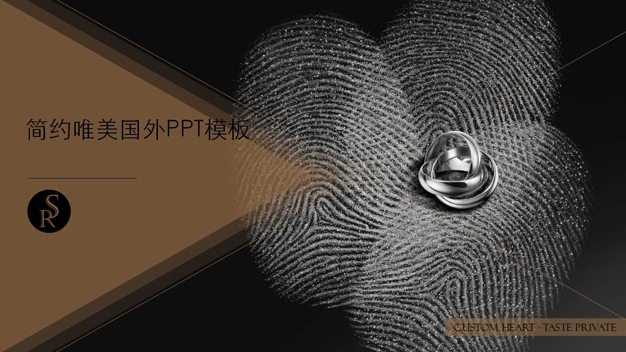 简约唯美国外PPT模板