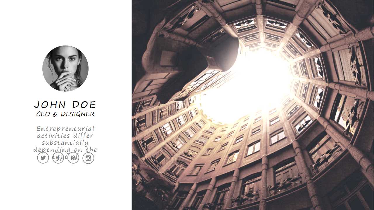 简洁欧美风年终总结ppt模板