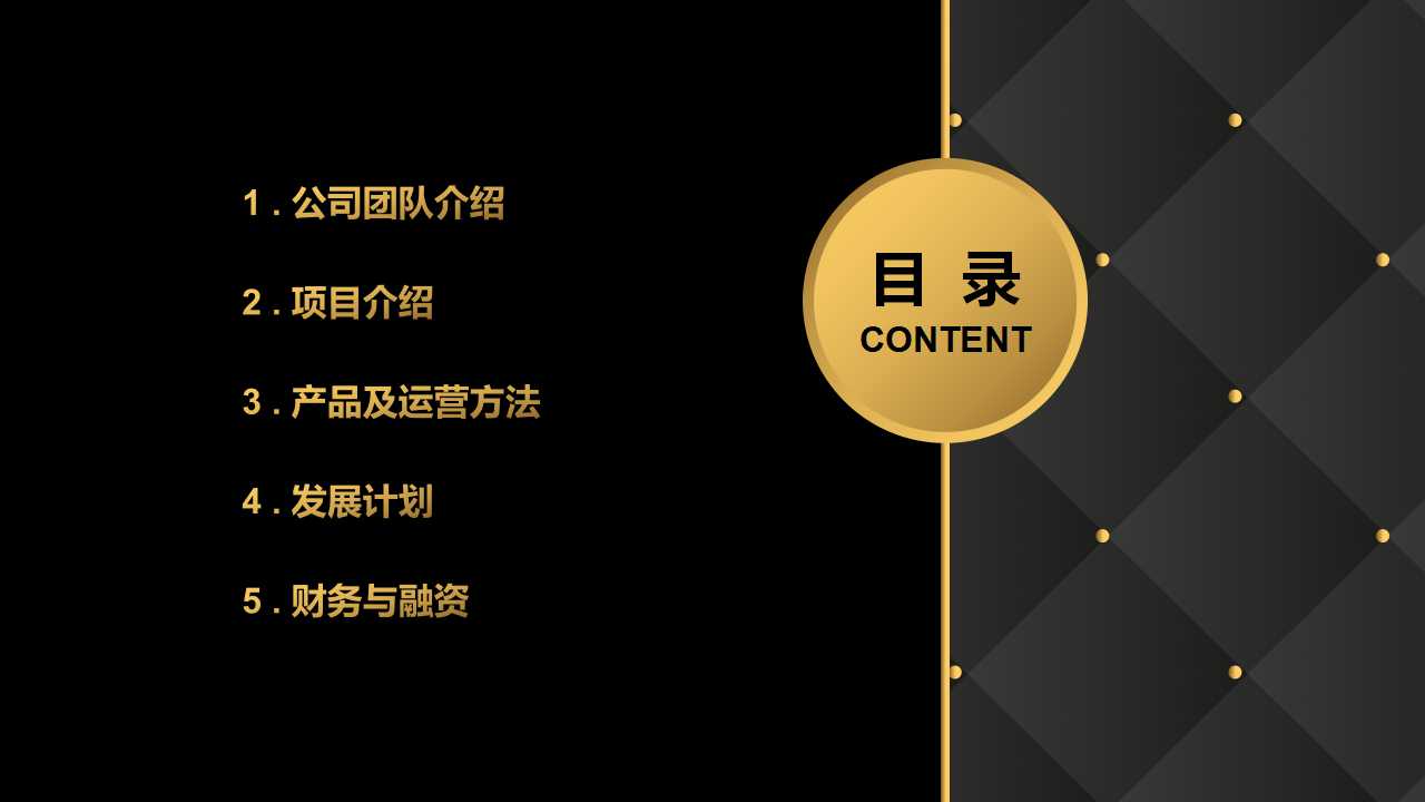 餐饮商业计划书ppt模板