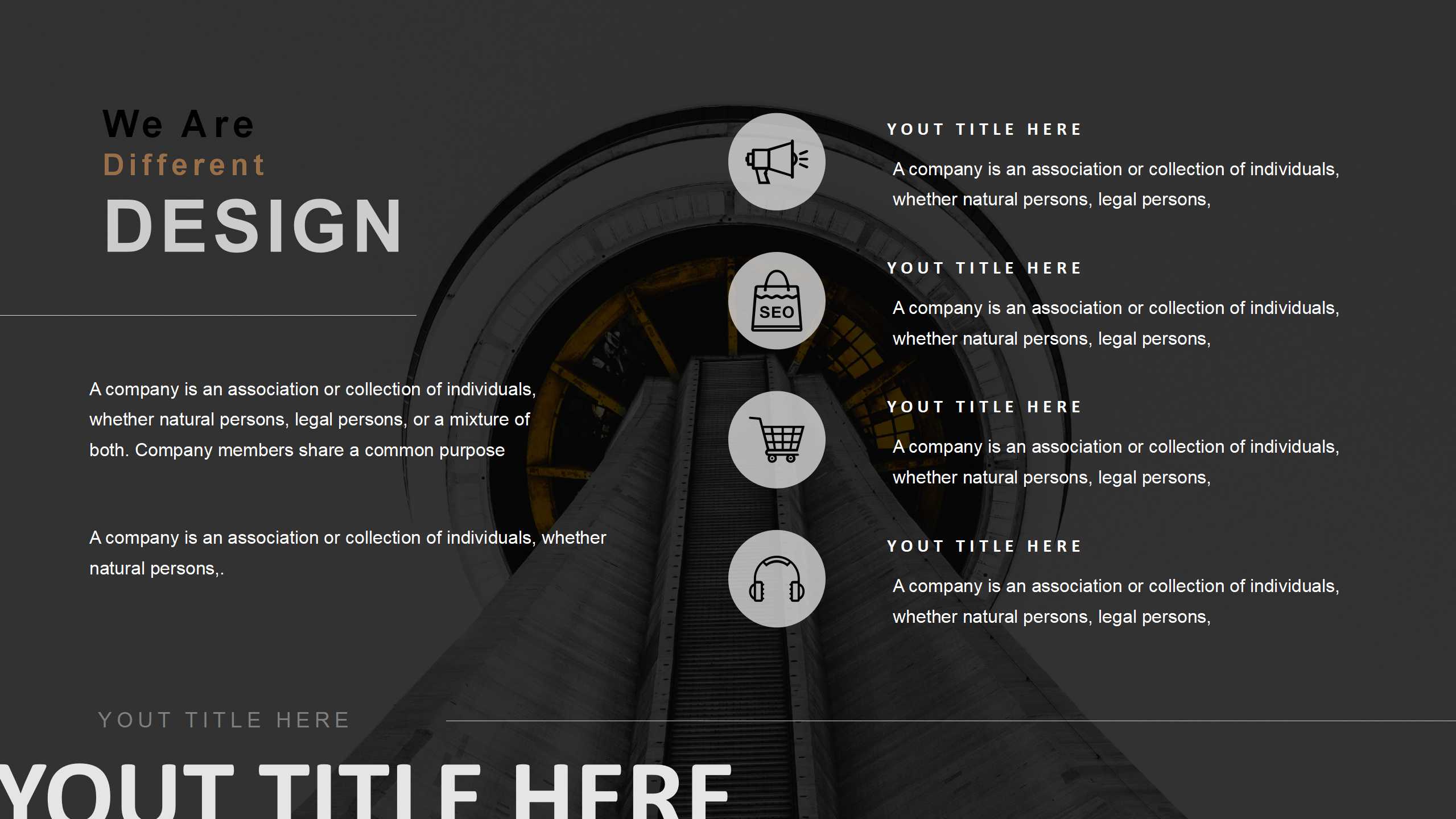 简约欧美风爱心公益宣传ppt模板