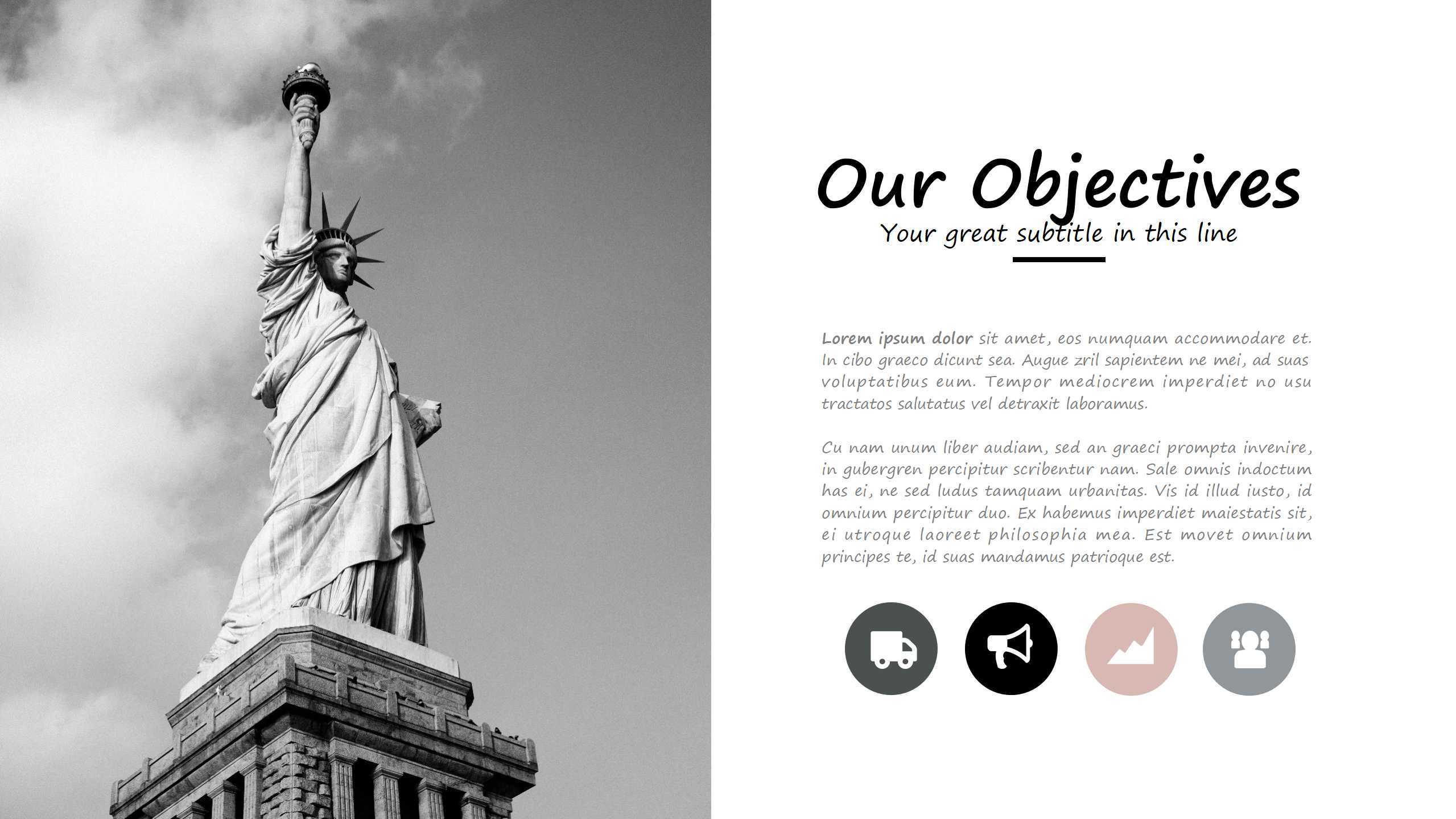 黑白欧美风格简约活动策划ppt模板