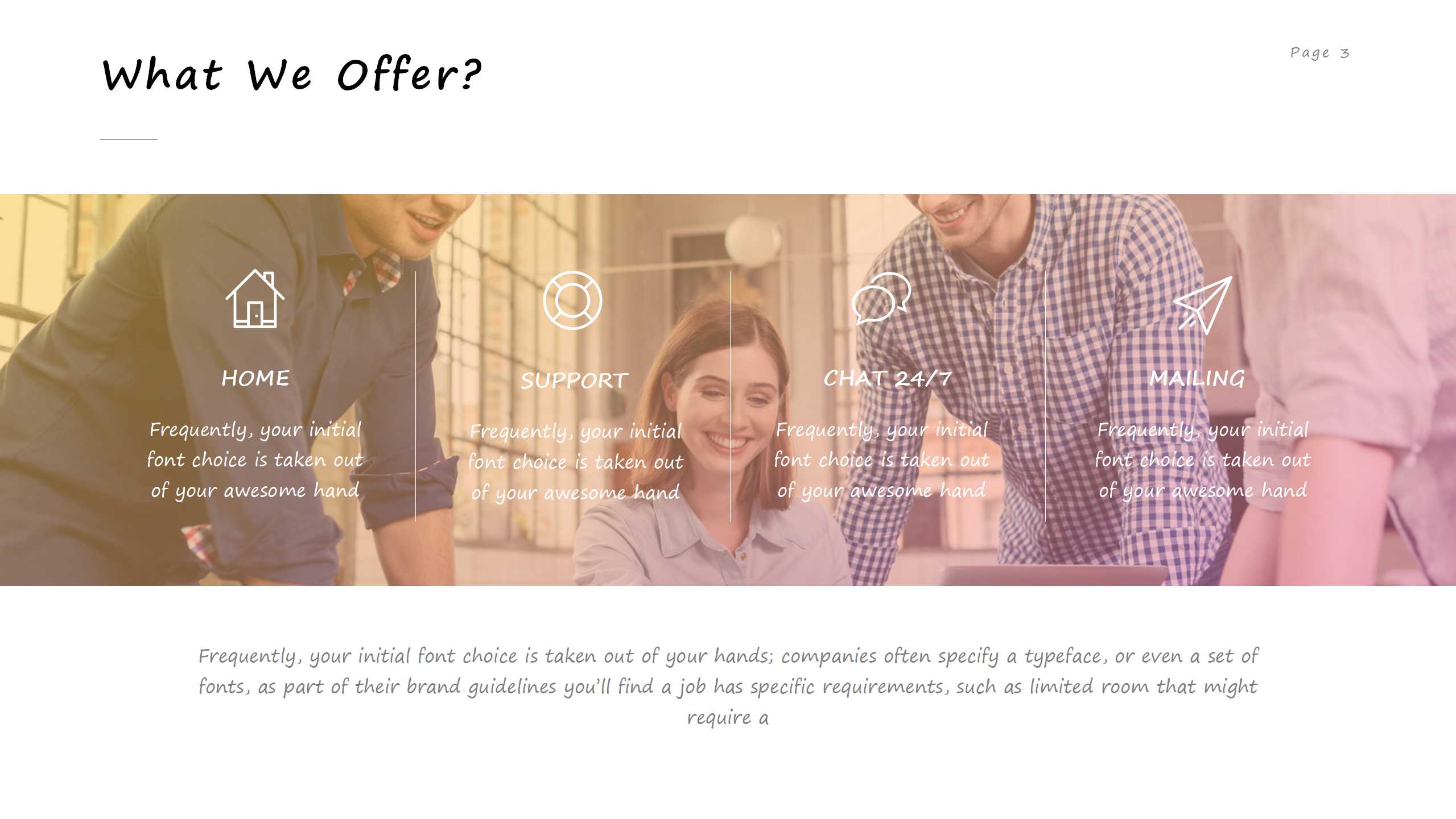 简约创意欧美风ppt模板