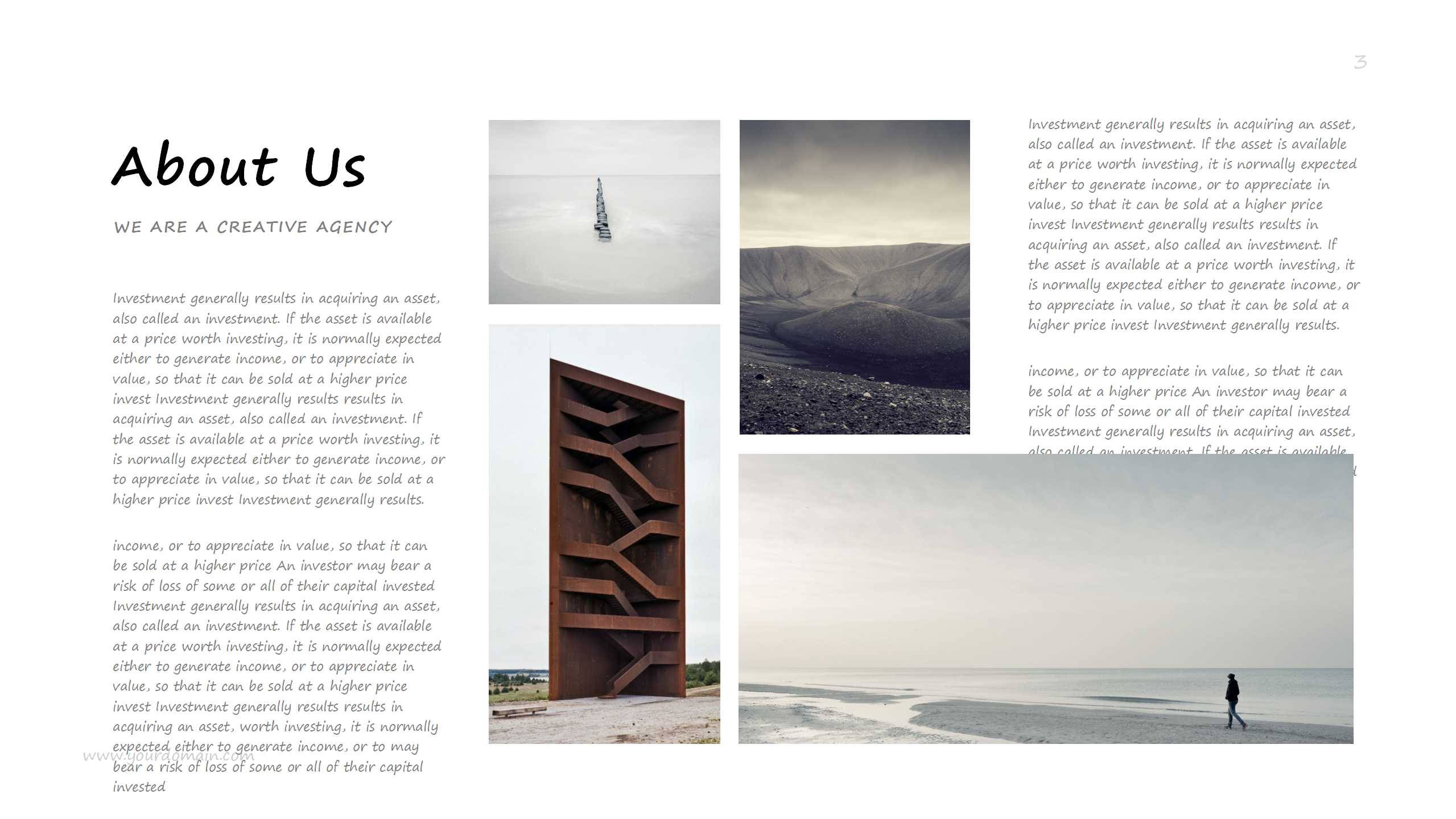 精美欧美风汇报ppt模板