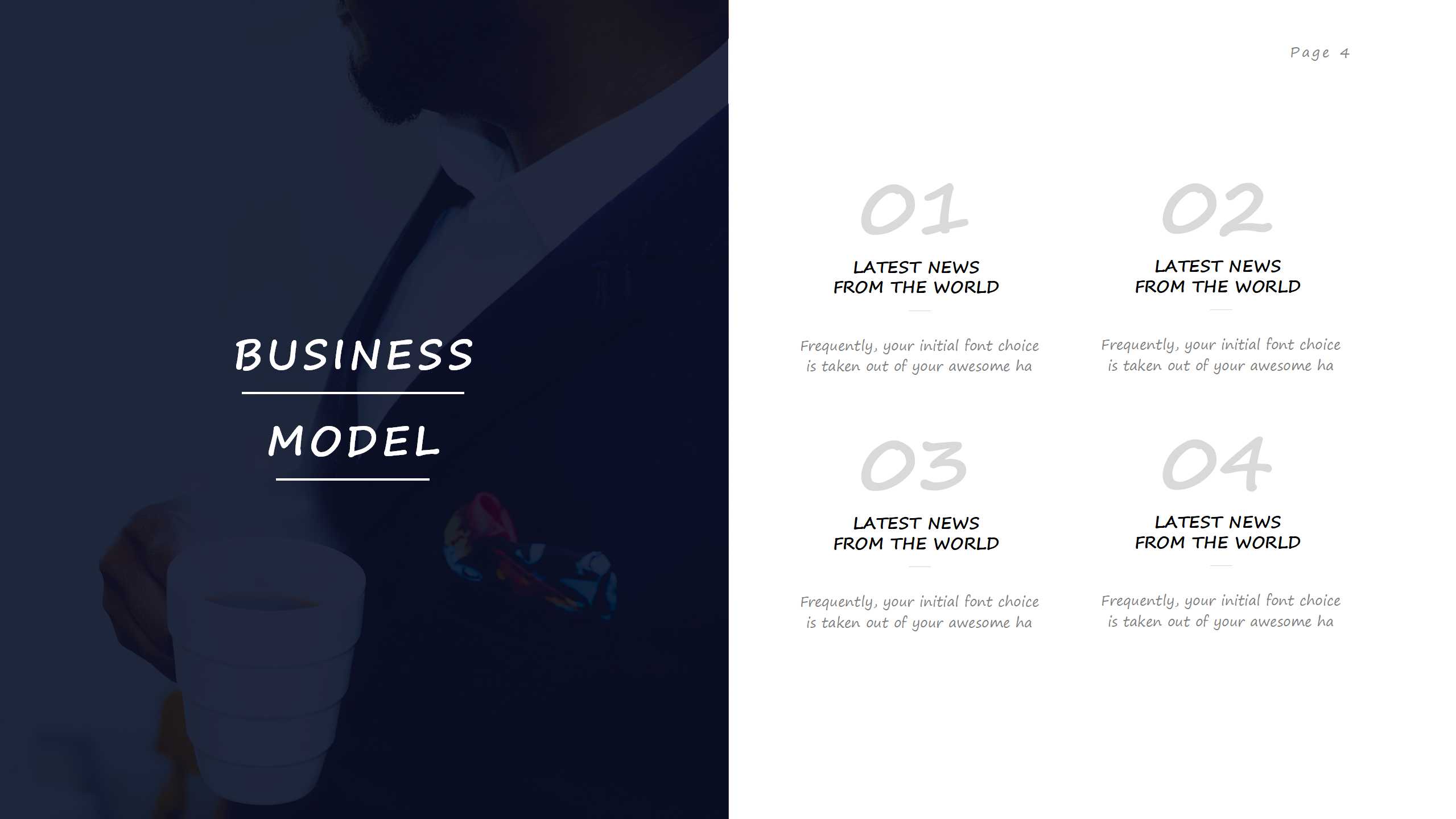 简约创意欧美风ppt模板