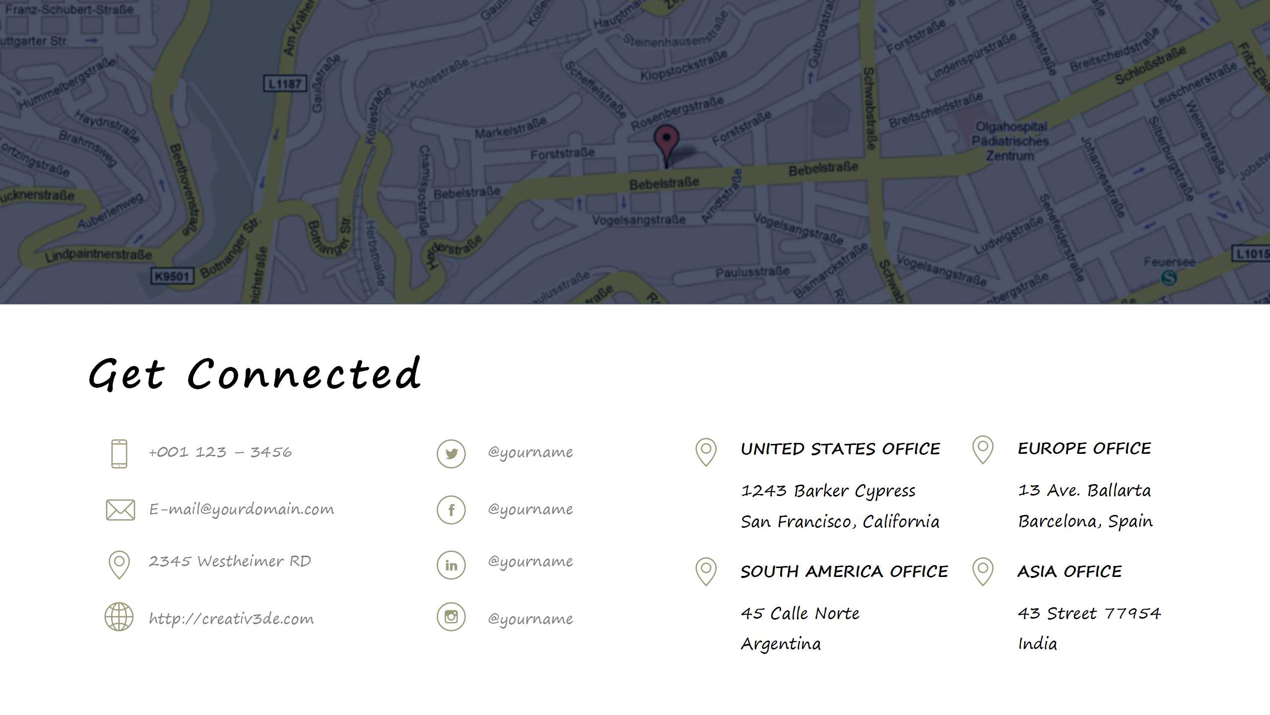 简约创意欧美风ppt模板