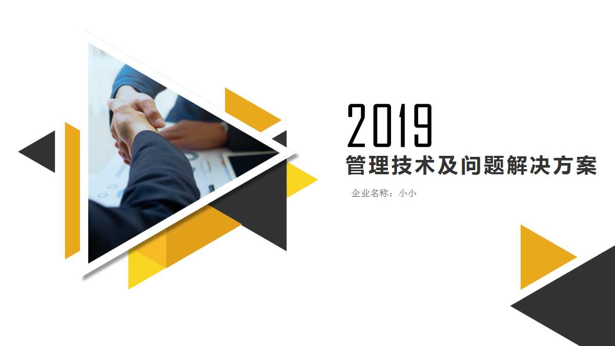 管理的技术及问题解决方案PPT课件