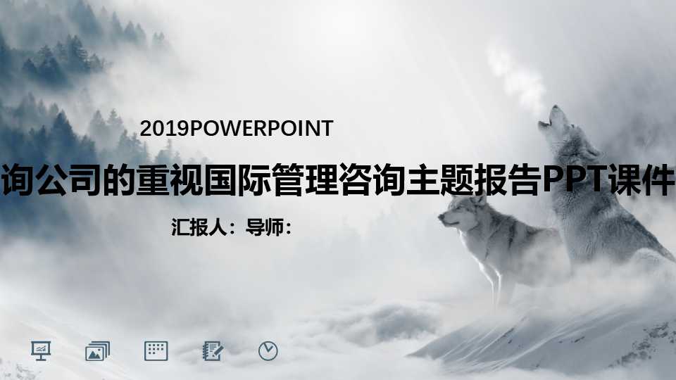 国际某知名咨询公司的重视国际管理咨询主题报告PPT课件