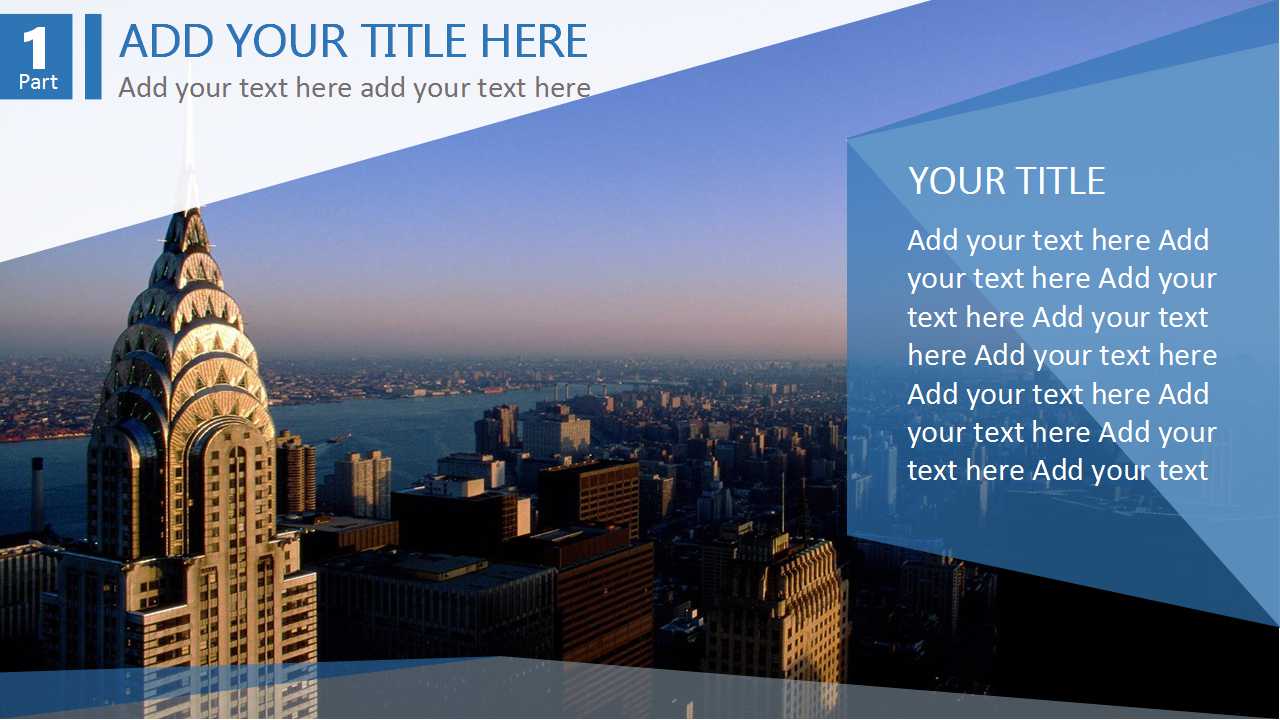 漂亮的通用PPT模板——BlueBricks