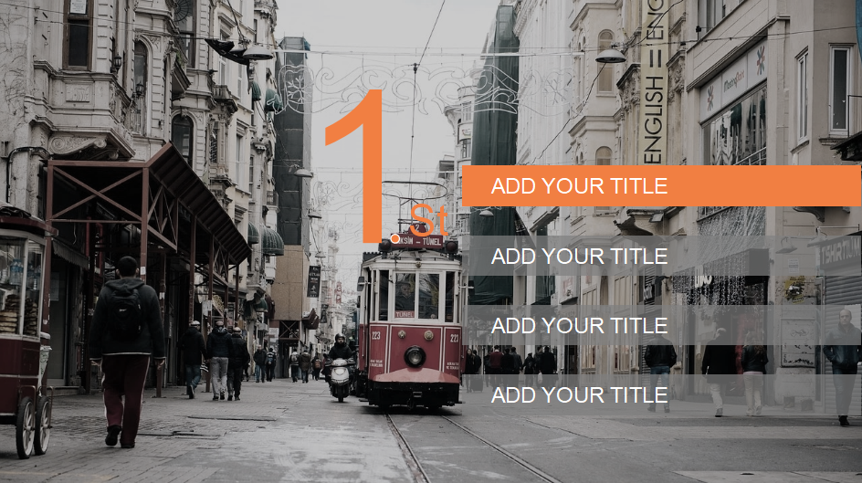 城市交通背景幻灯片模板