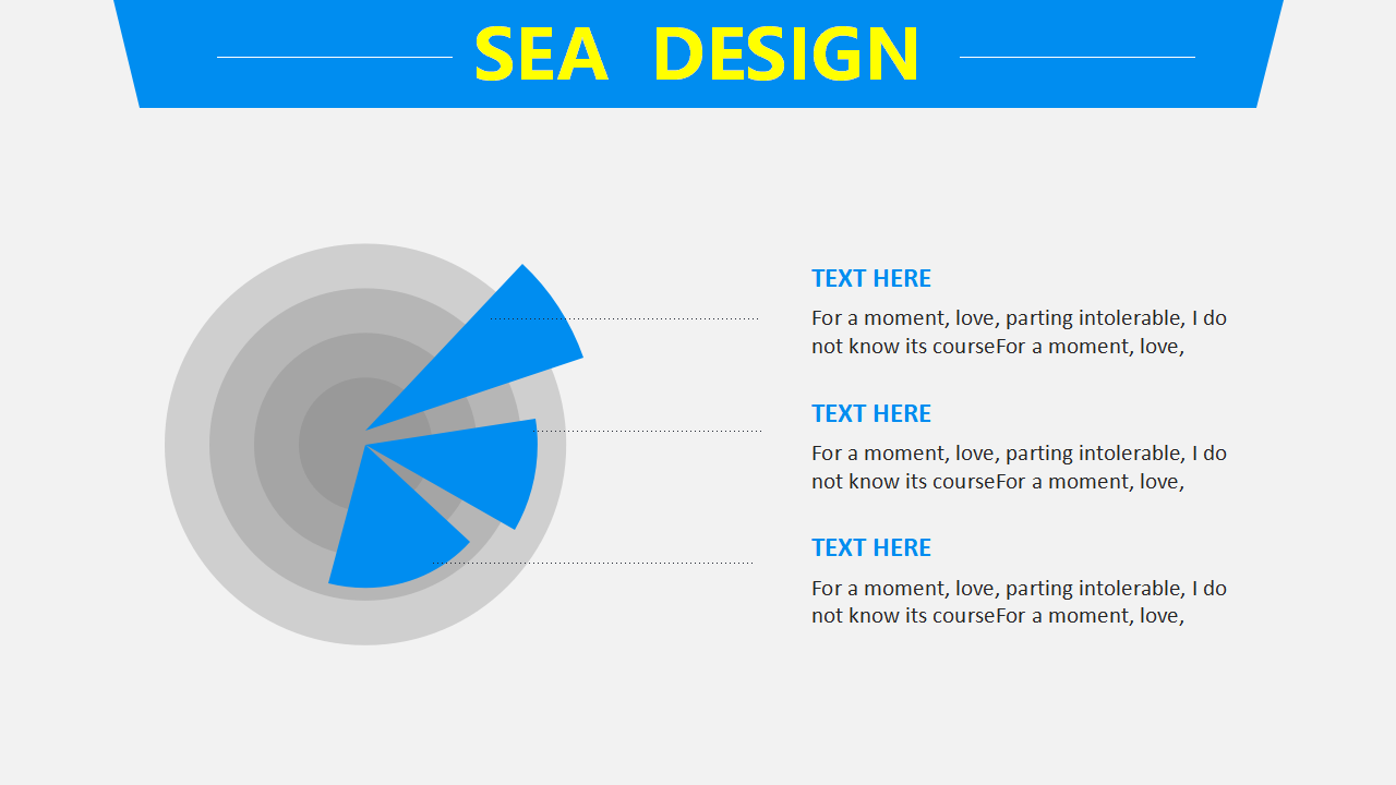 最新时尚蓝色色系PPT模板
