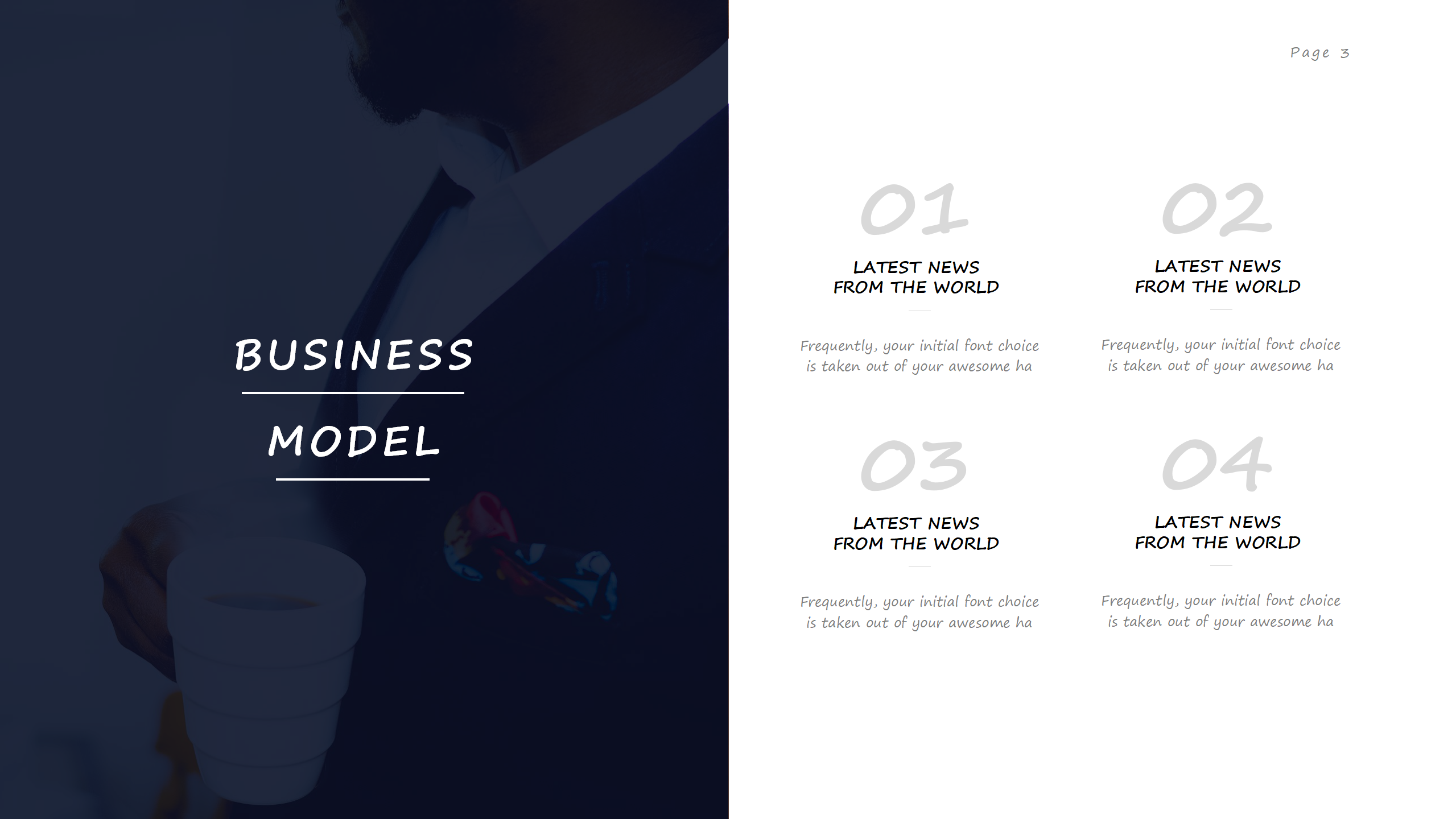 幻灯片模版-国外女子