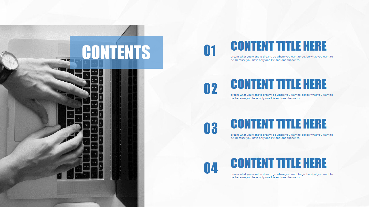 蓝色背景素材PPT模板