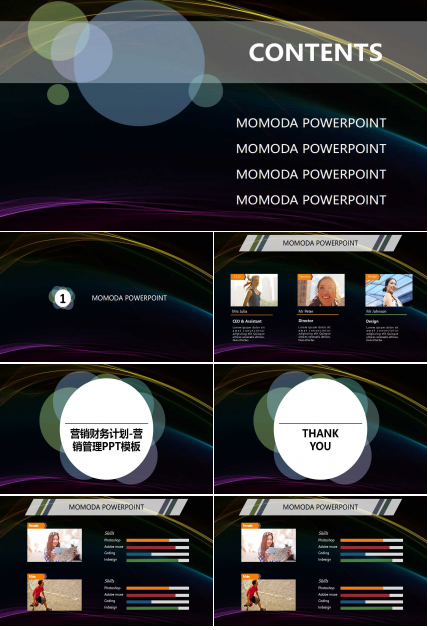 营销财务计划-营销管理PPT模板