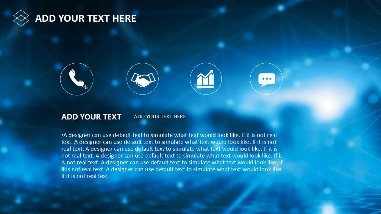 高科技PPT模板（蓝色背景）