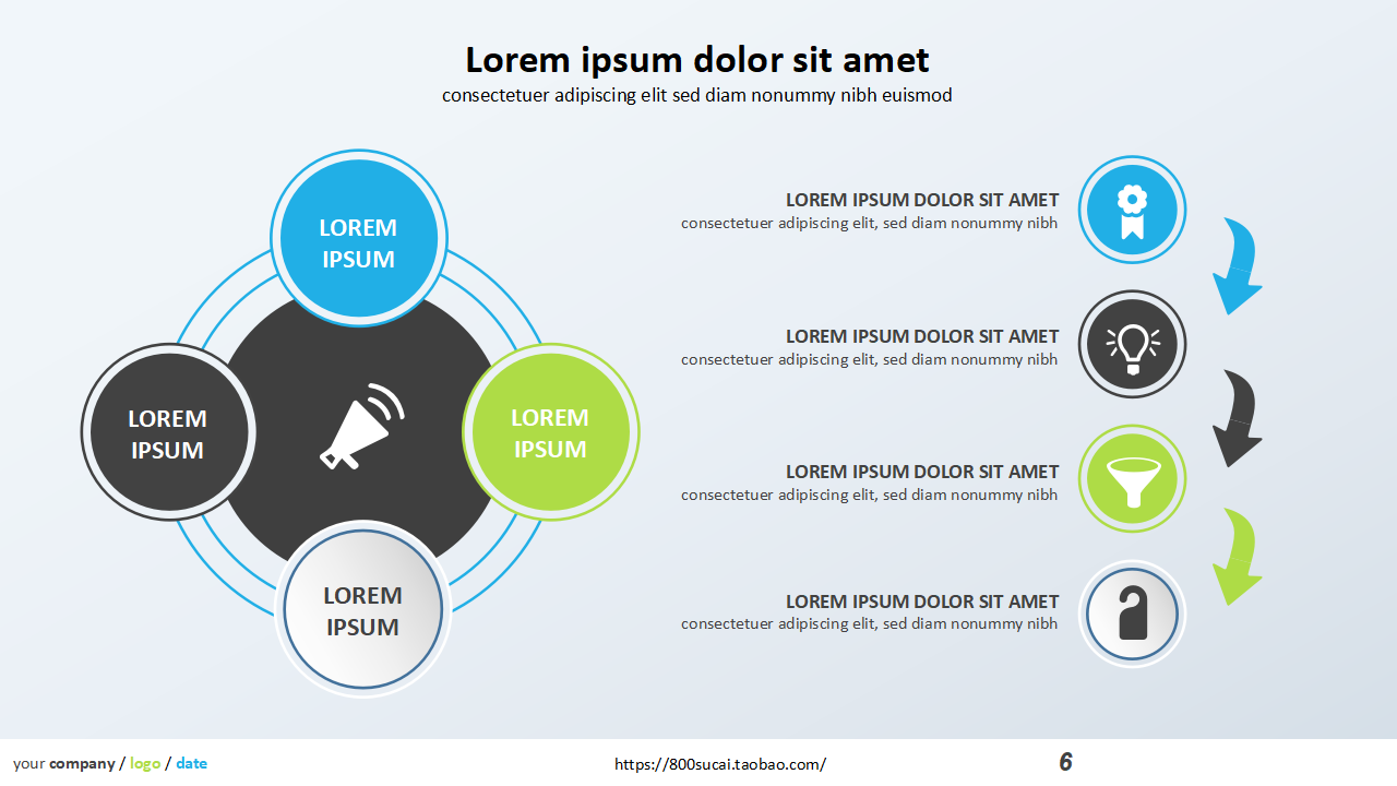 公司年终总结PPT模板——总体发展